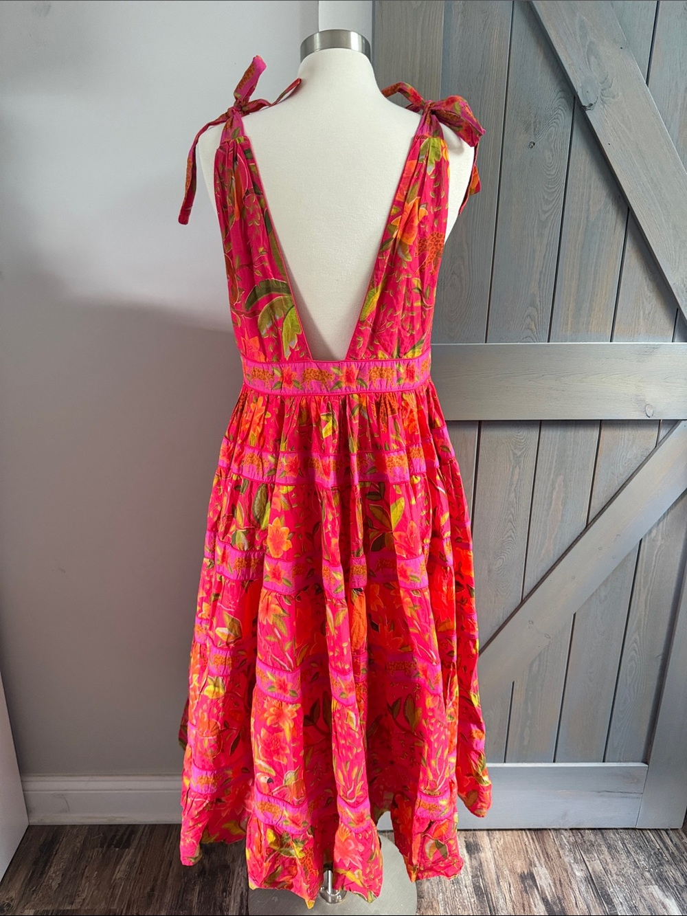 Farm Rio Solar Forest Maxi Dress Size XL - Picture 3 of 12